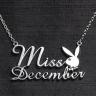 Miss December Playboy Necklace