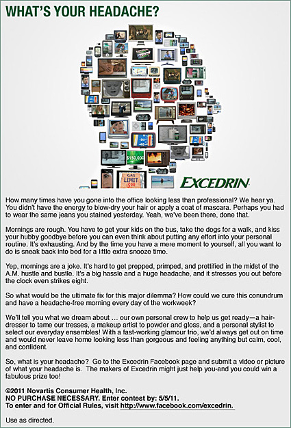 What's your Headache - Excedrin contest