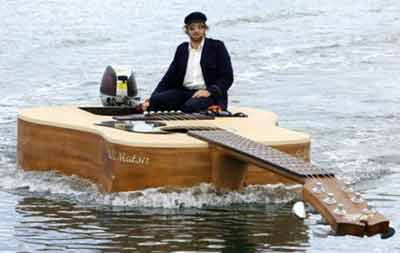 river boat guitar