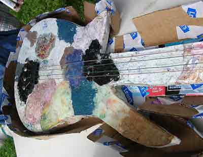 plastic bass guitar