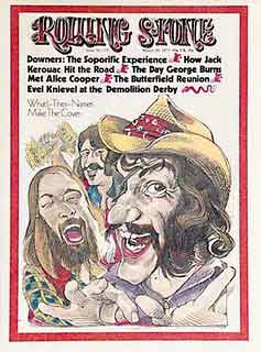 On the cover of the rollingstone, dr hook and the medicine show